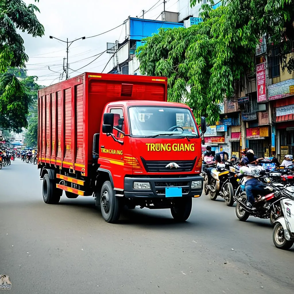 Xe tải Van Trường Giang mạnh mẽ trên mọi nẻo đường