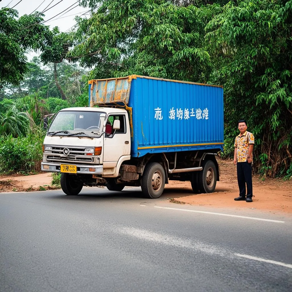 Bác tài và xe tải