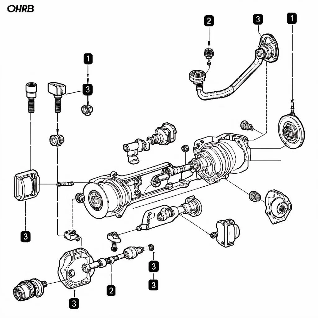 Các bộ phận hệ thống lái ô tô