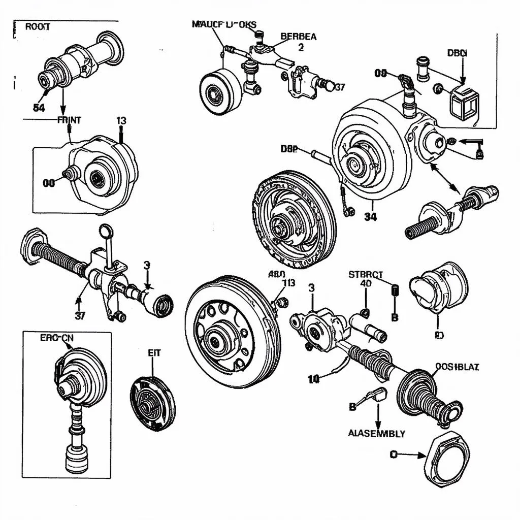 Các chi tiết của bộ nồi trước xe máy