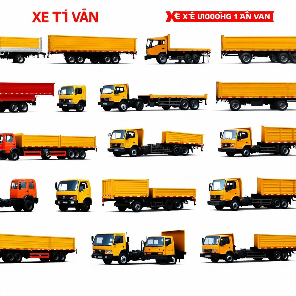 Các loại xe tải của XE TẢI VAN