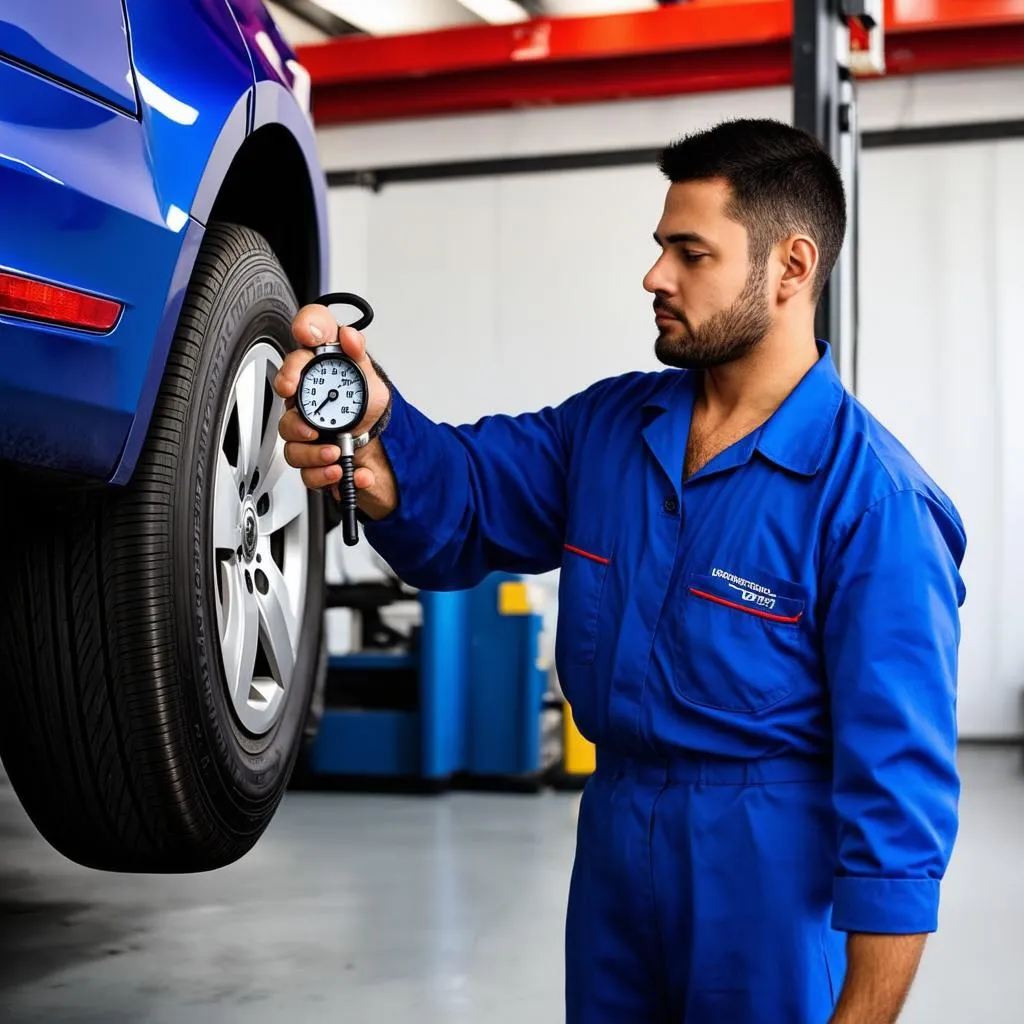 Cân Lốp Ô Tô Tại Garage