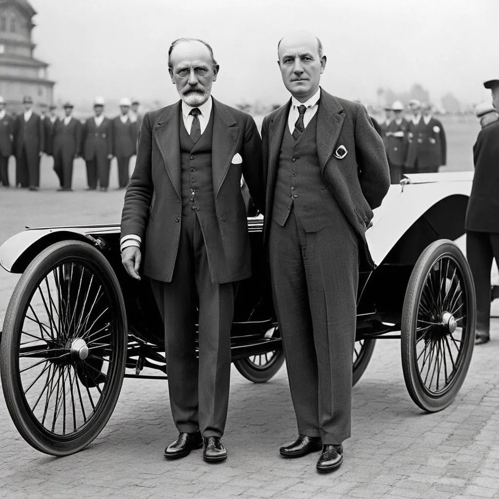 Hình ảnh Carl Benz và Gottlieb Daimler