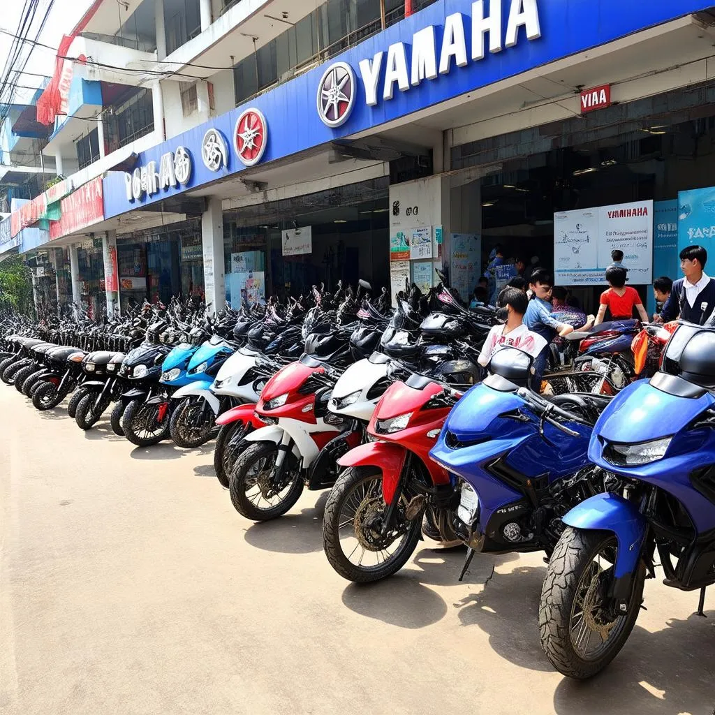 Cửa hàng bán xe Yamaha