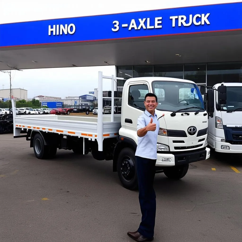 Đại lý bán xe tải Hino 3 chân uy tín