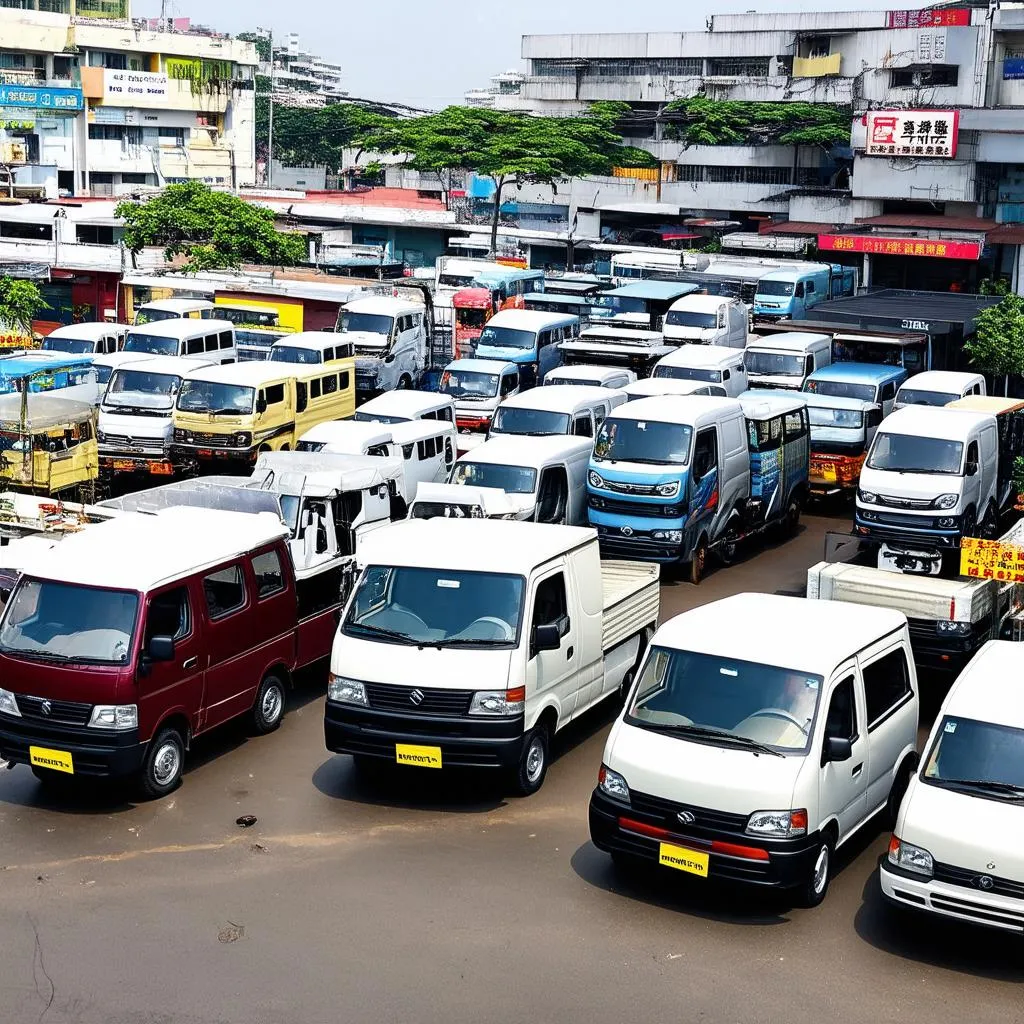 Đại lý xe tải van tại Hà Nội