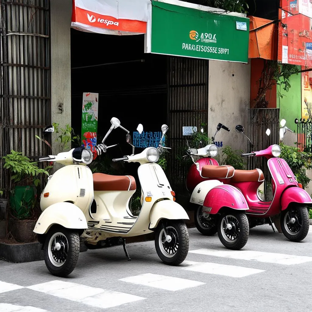 Đại lý xe Vespa tại Hà Nội