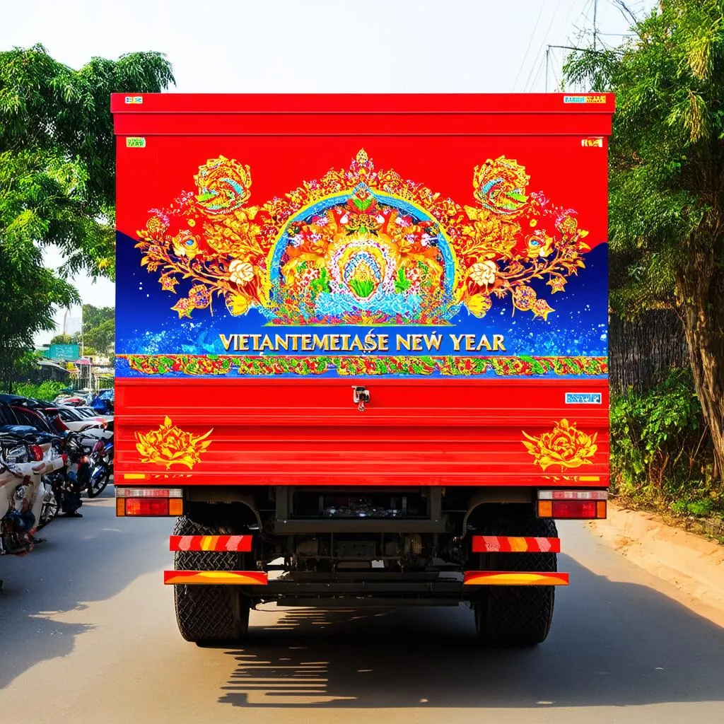 decal trang trí tết hà nội đẹp