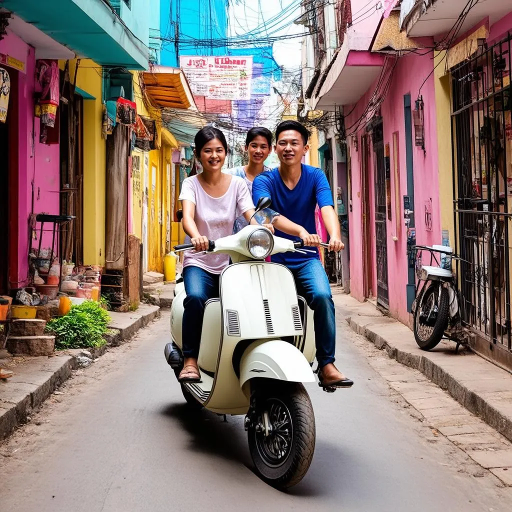 Di chuyển cùng Vespa