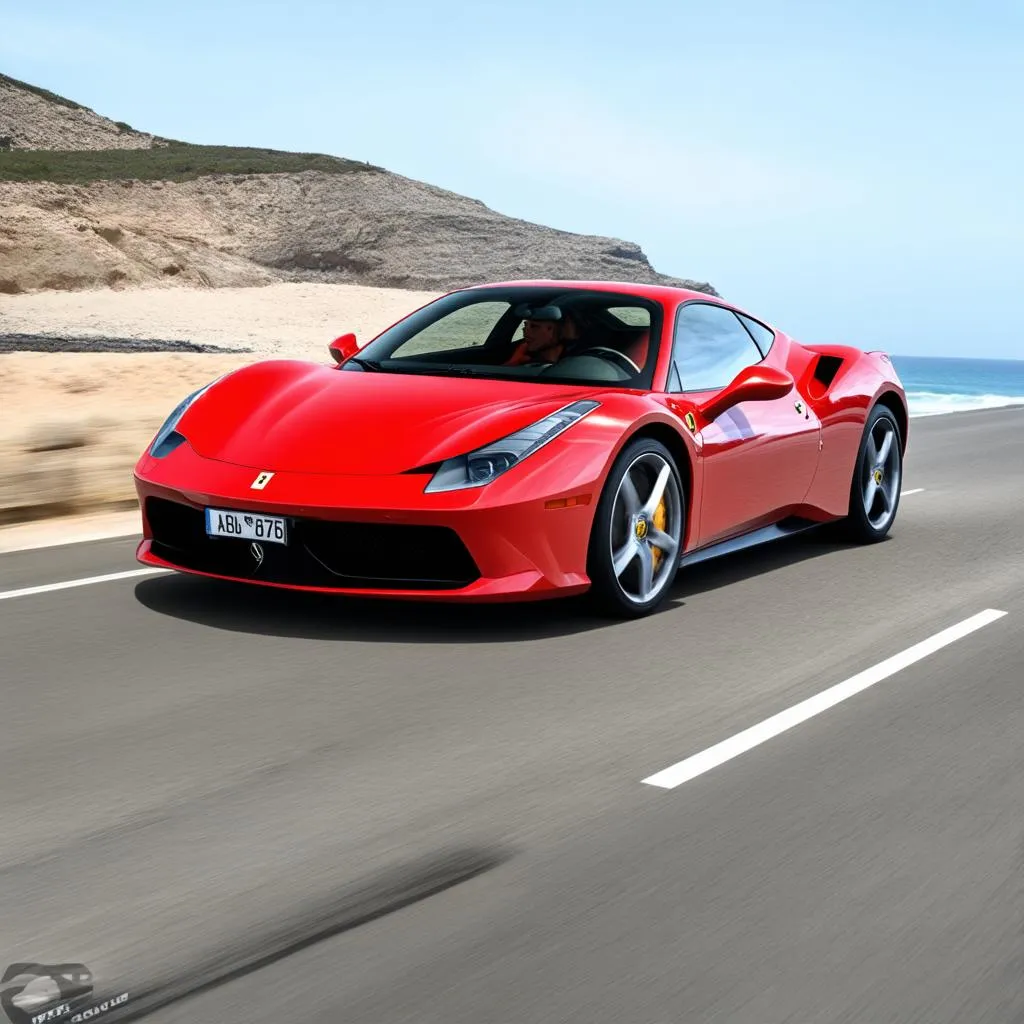 Siêu xe Ferrari 488 GTB màu đỏ