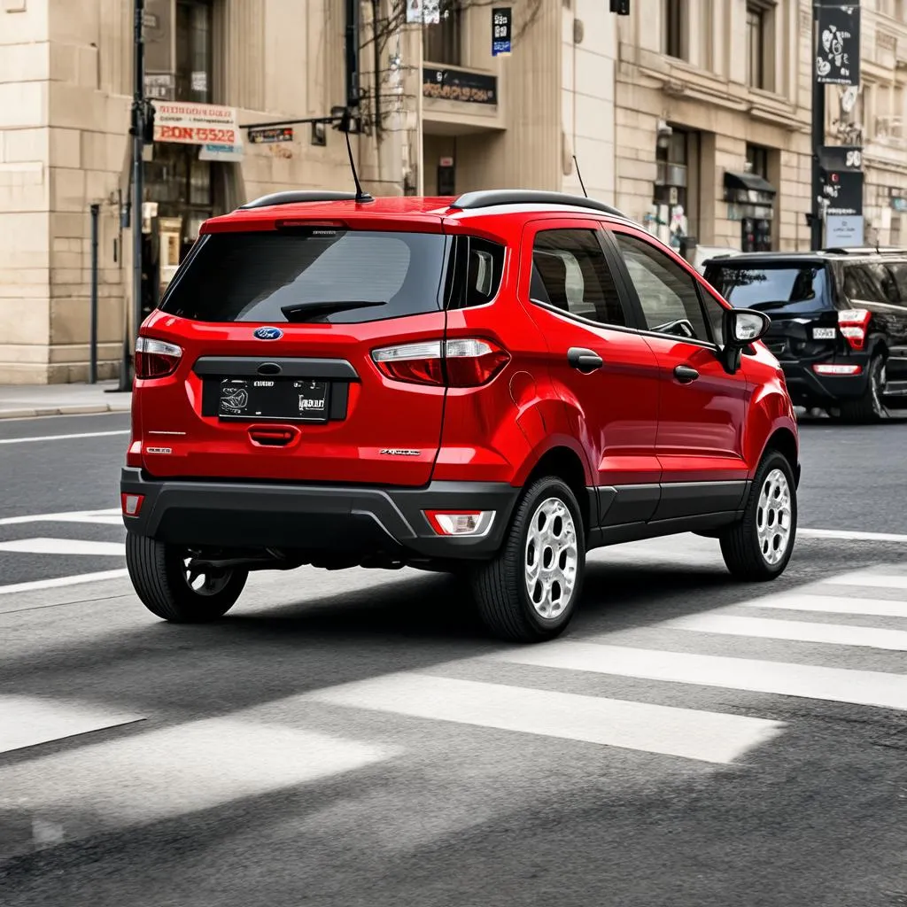 Ford EcoSport màu đỏ