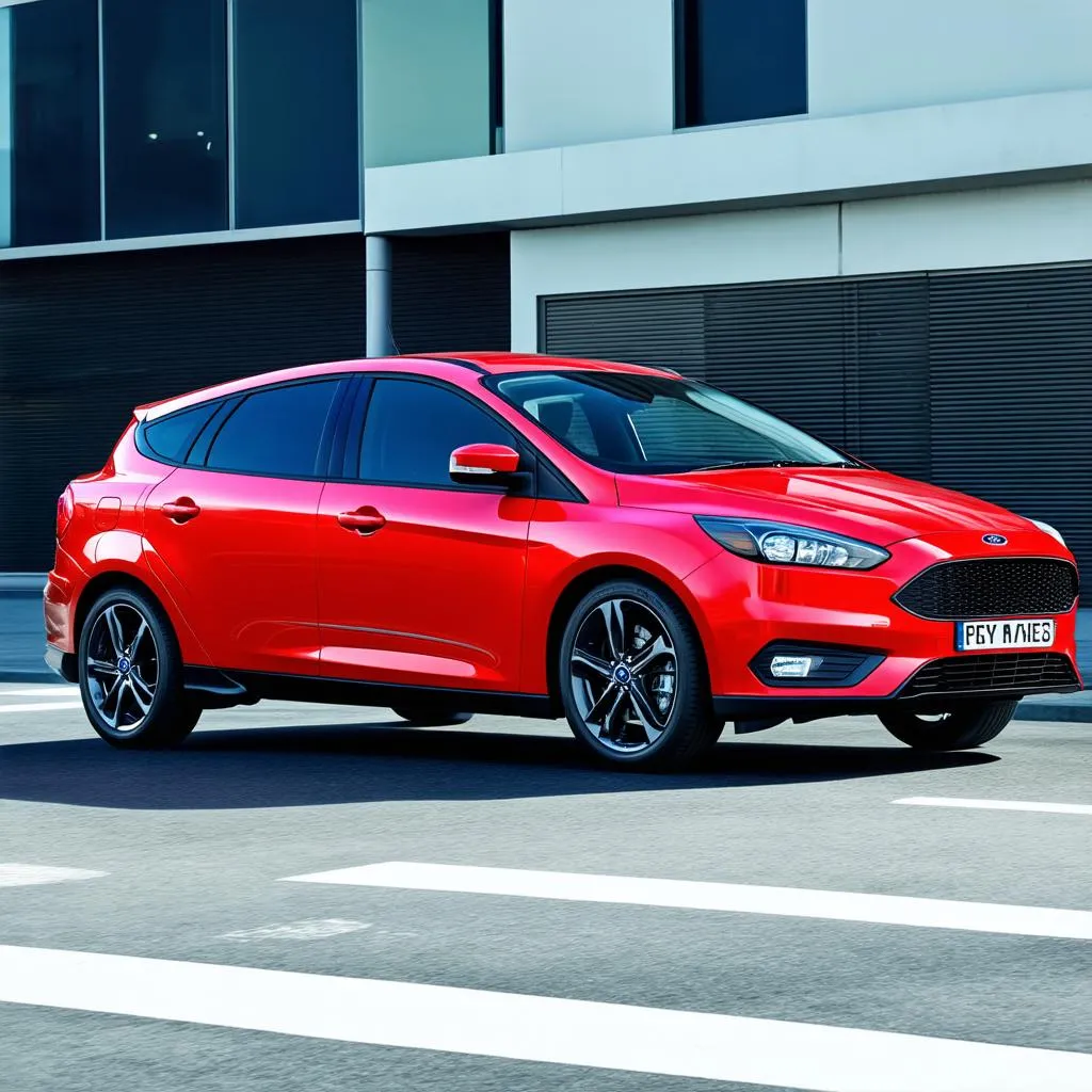 Ford Focus 2023 màu đỏ