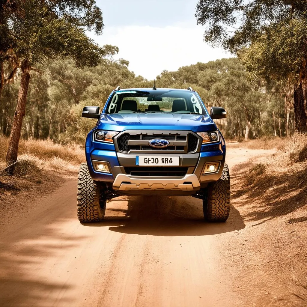 Ford Ranger 2015 màu xanh