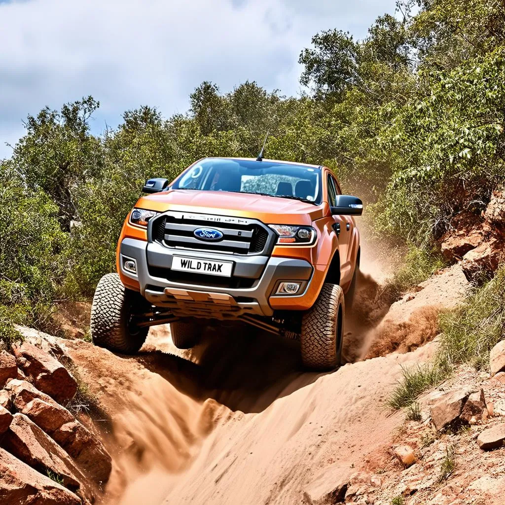 Ford Ranger Wildtrak leo dốc