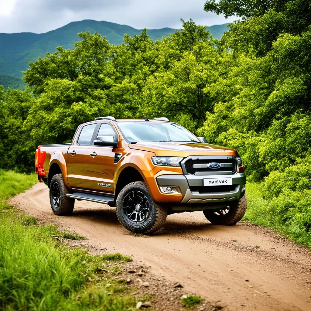 Ford Ranger Wildtrak màu xanh