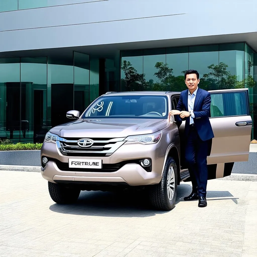 Thuê xe Fortuner 2018 cho công tác