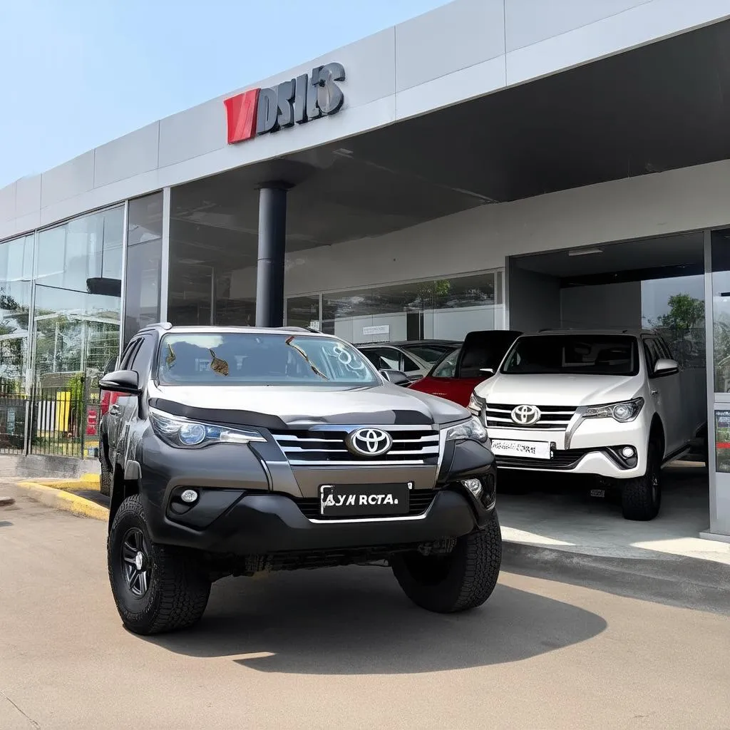 Giá lăn bánh xe Fortuner