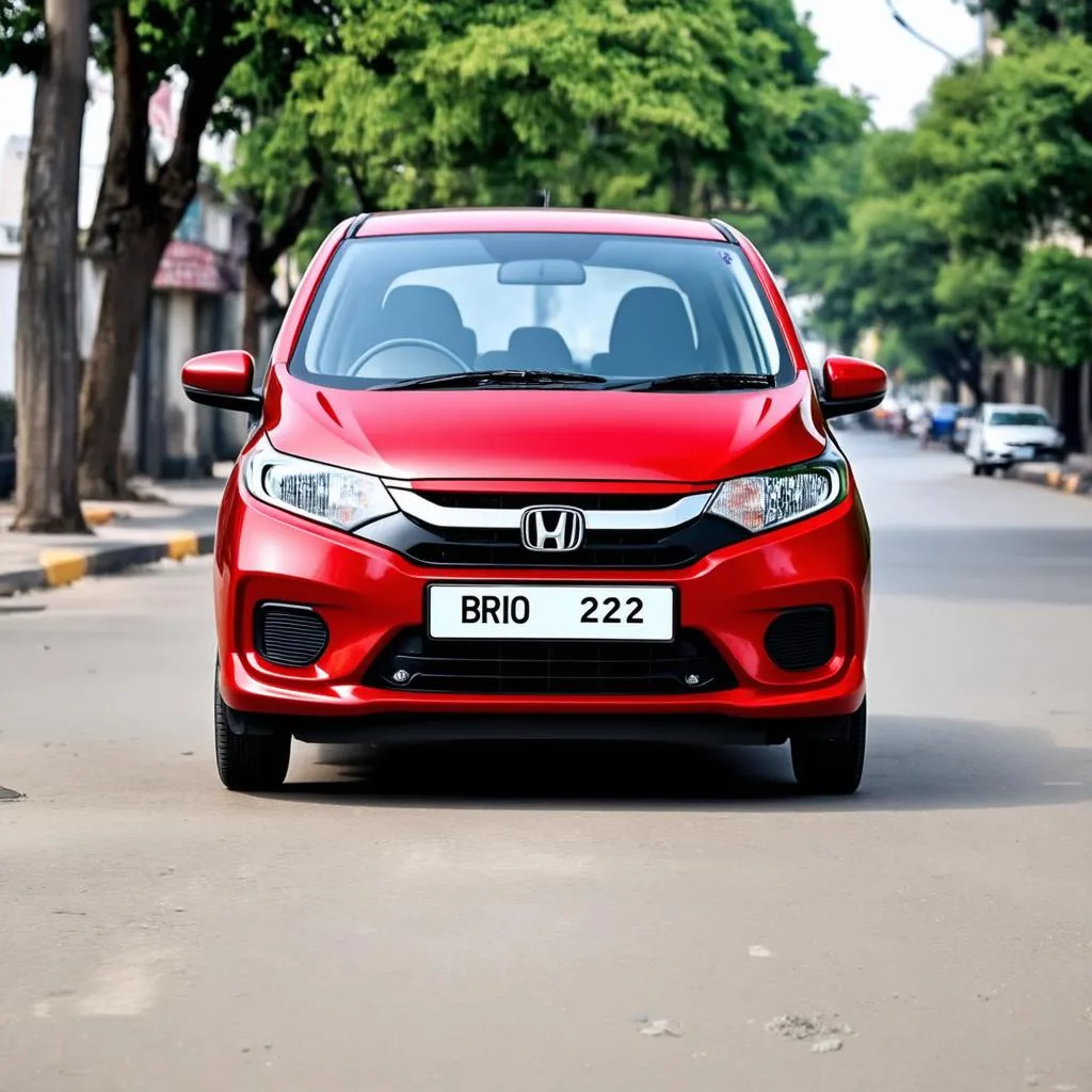 Honda Brio 2023 màu đỏ