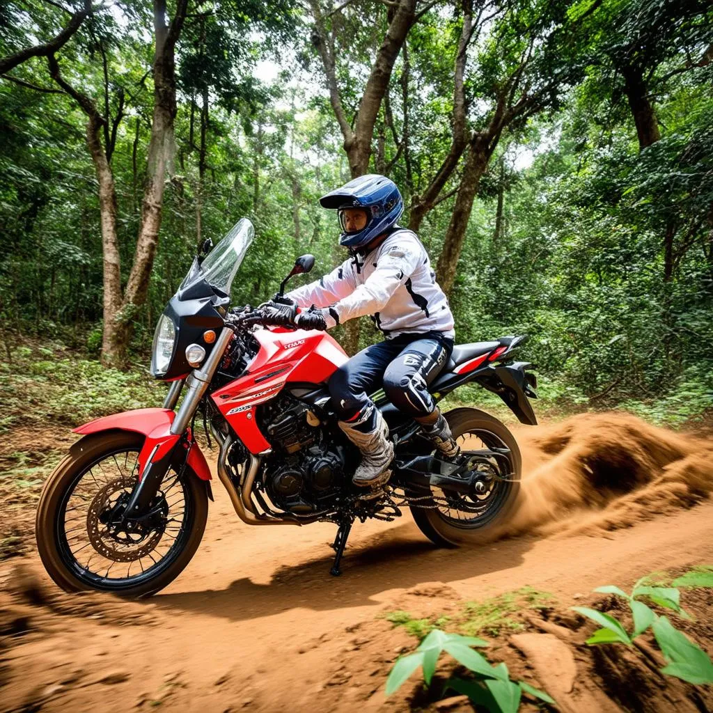 Honda CB500X off-road