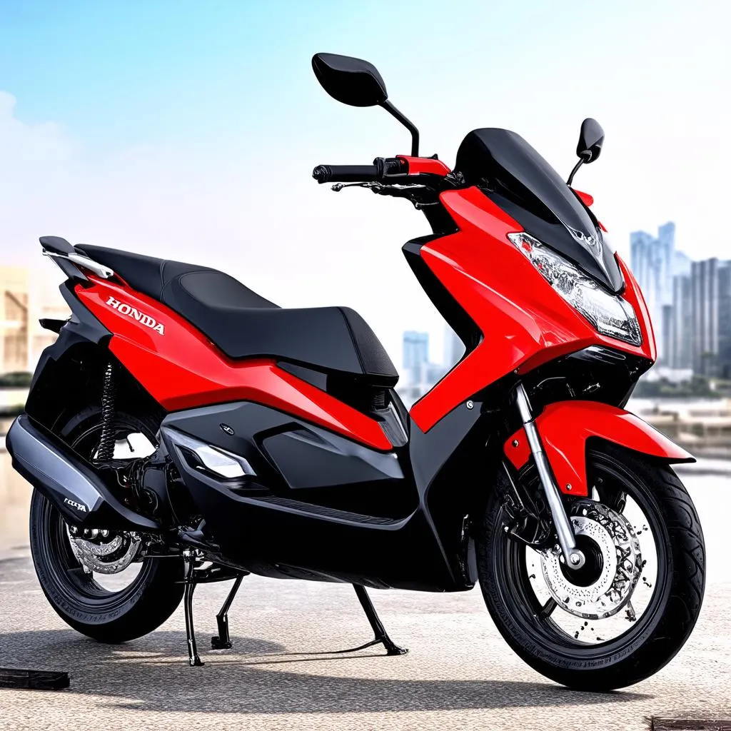 Honda PCX 150 màu đỏ đen