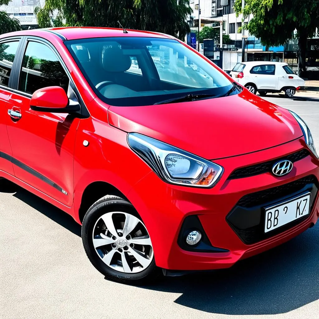 Hyundai Grand i10 màu đỏ