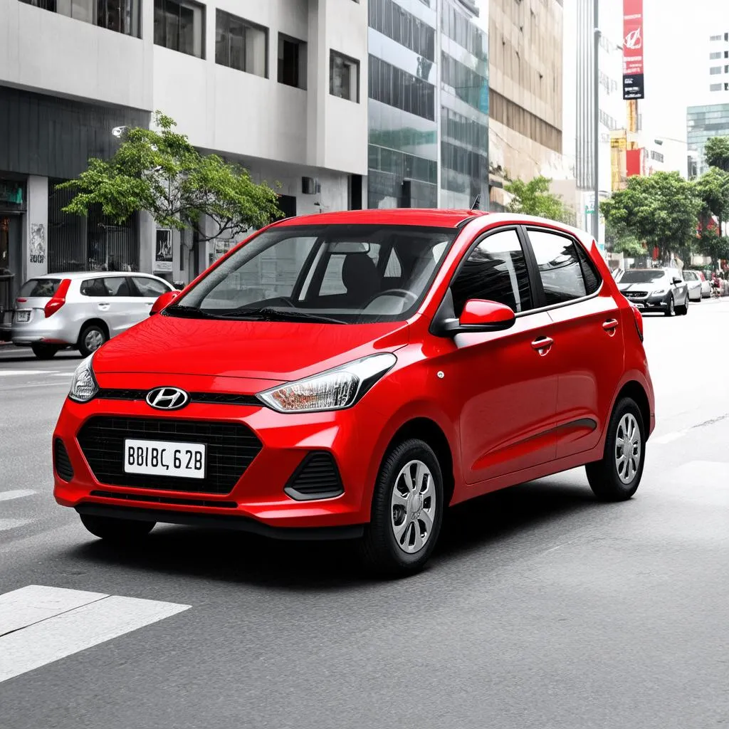 Hyundai Grand i10 Sedan màu đỏ