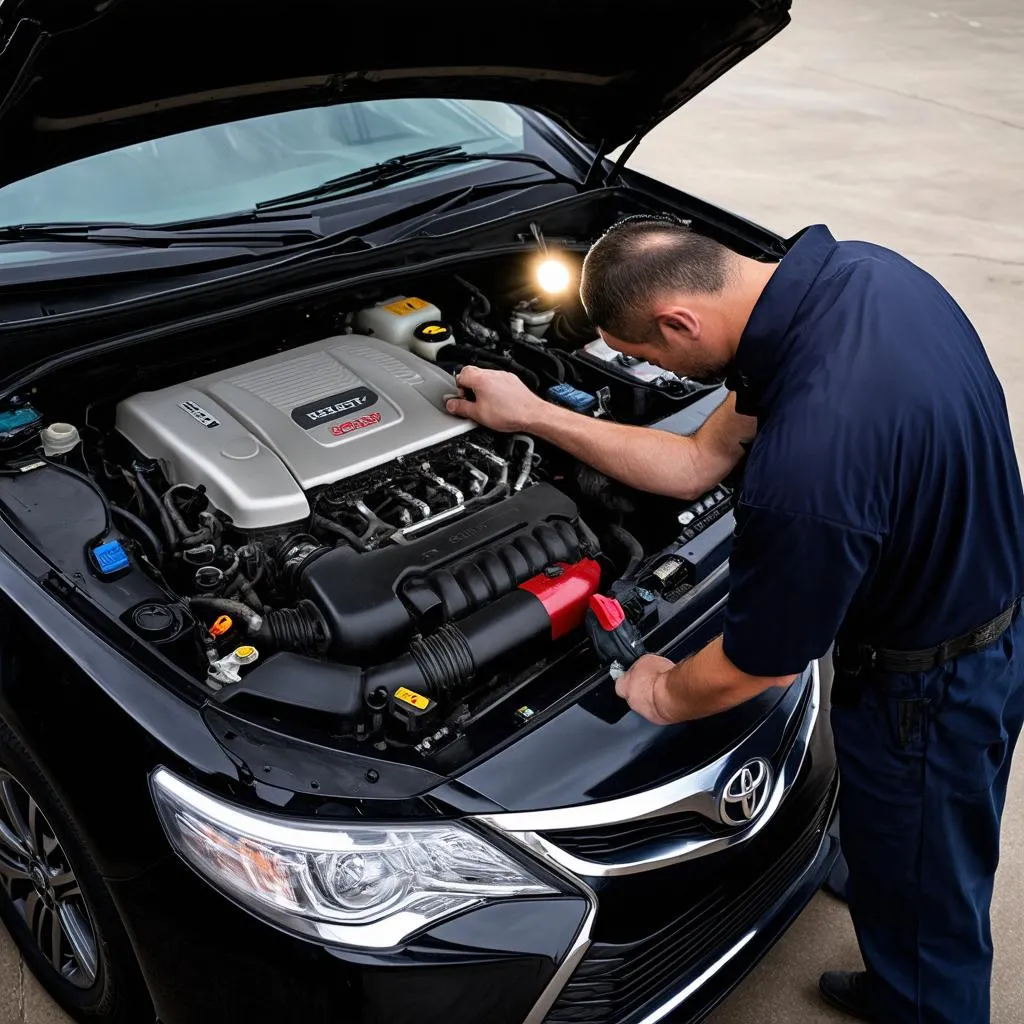 Kiểm tra động cơ xe Toyota Camry