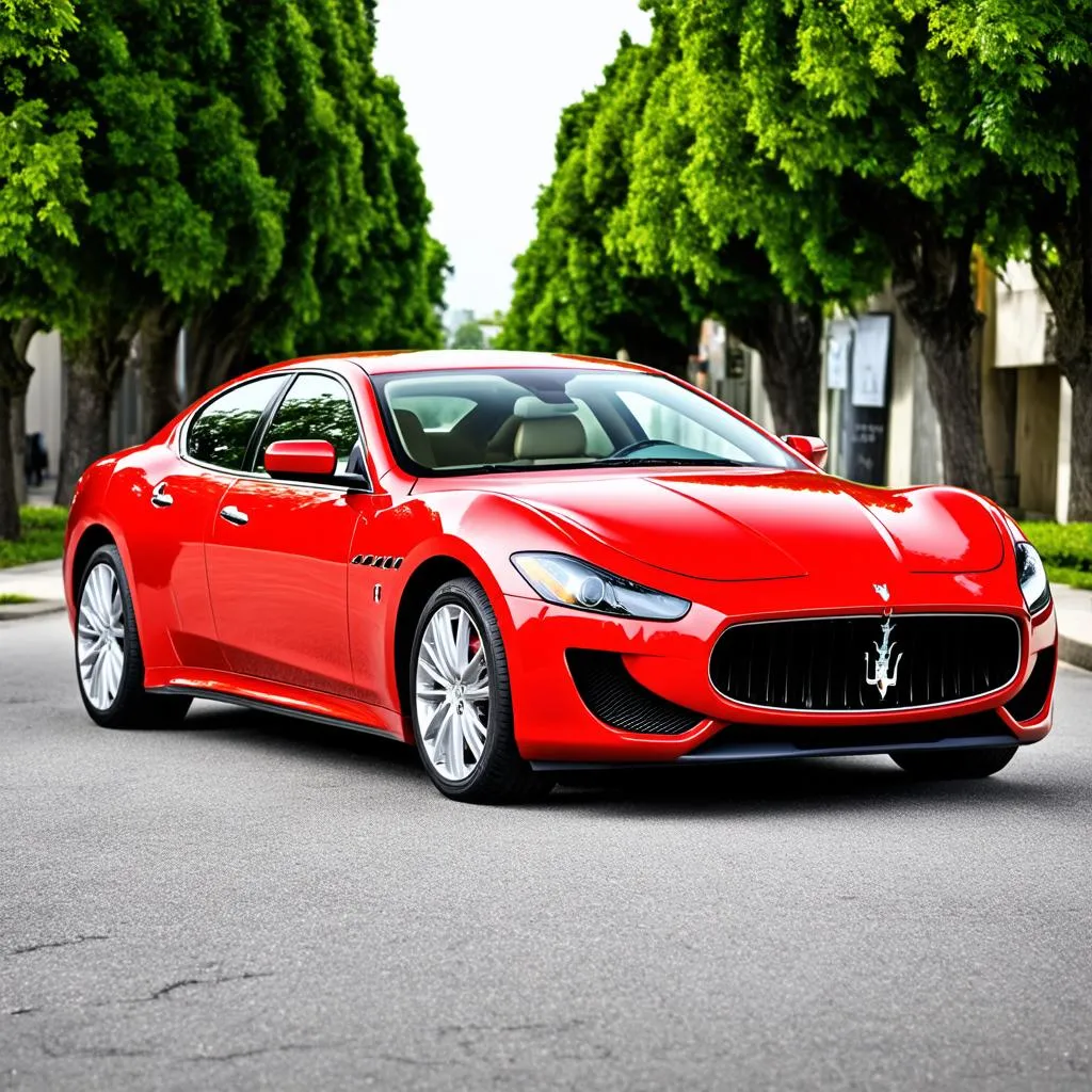 Maserati GranTurismo đỏ