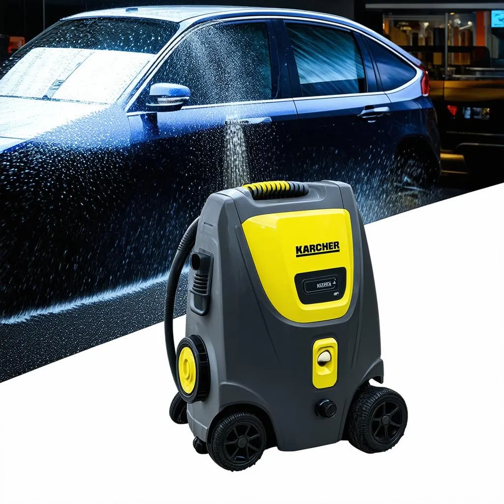 Máy rửa xe Karcher hiện đại