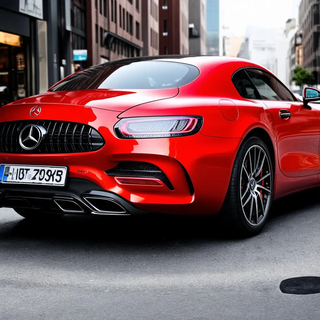 Mercedes Benz AMG GT màu đỏ