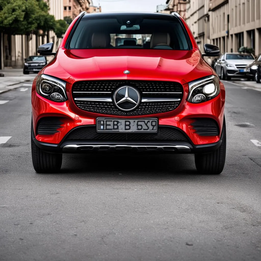 Mercedes GLC 300 màu đỏ 