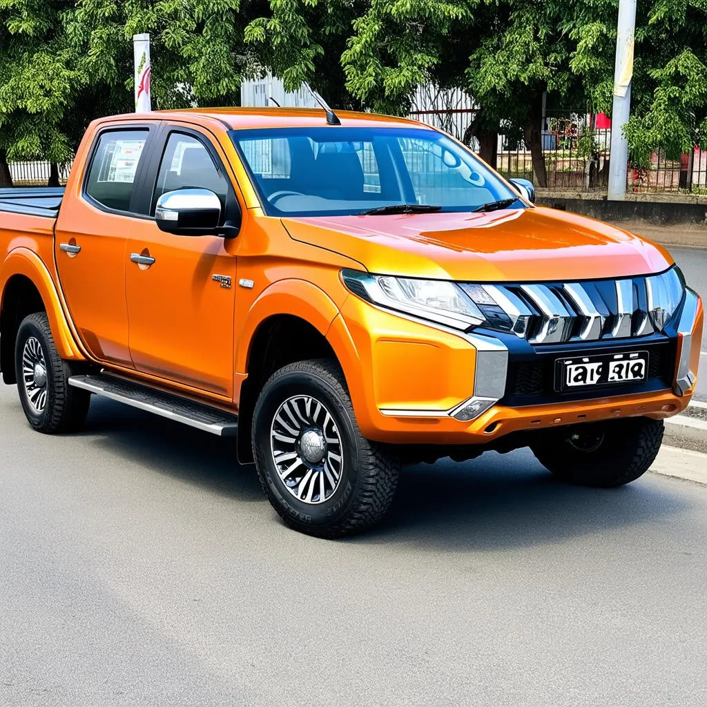 Mitsubishi Triton 2020 màu cam