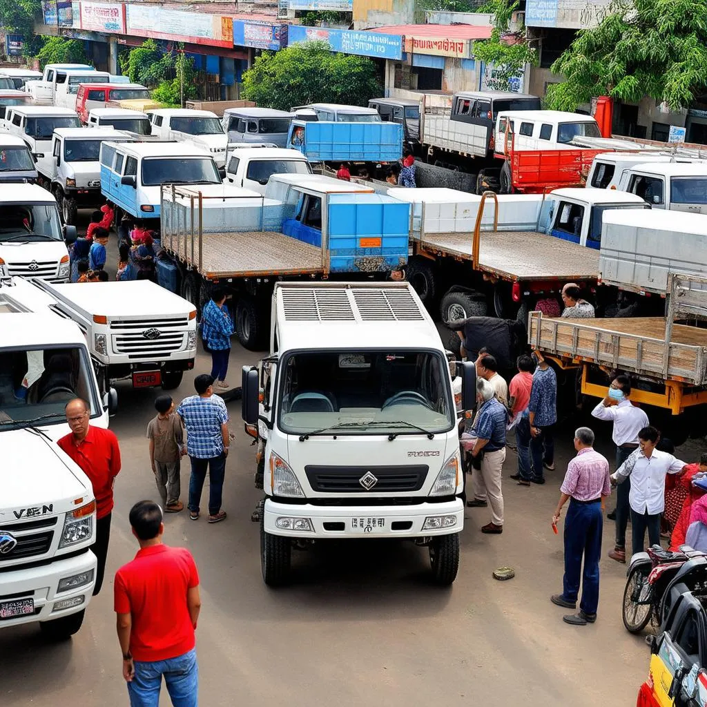 Mua bán xe tải cũ tại Yên Bái