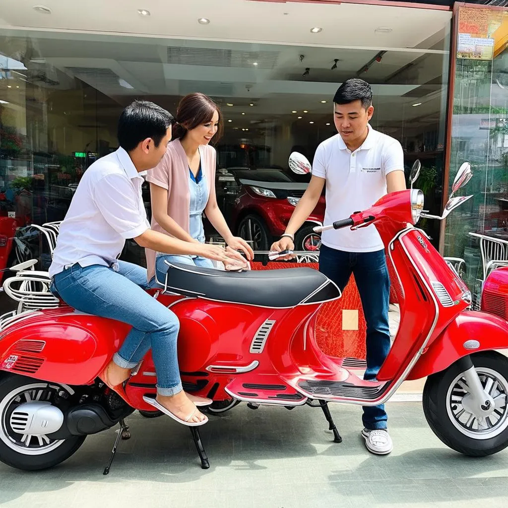 Mua xe Vespa trả góp tại TPHCM