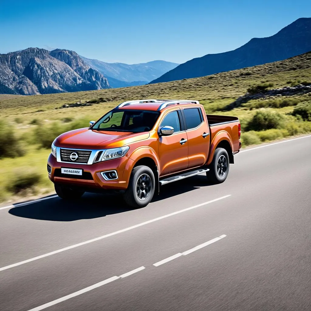 Nissan Navara trên đường trường