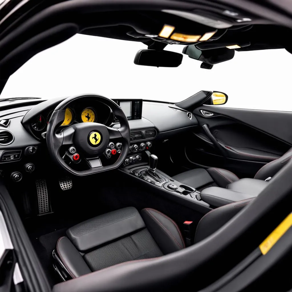 Nội thất xe Ferrari 488