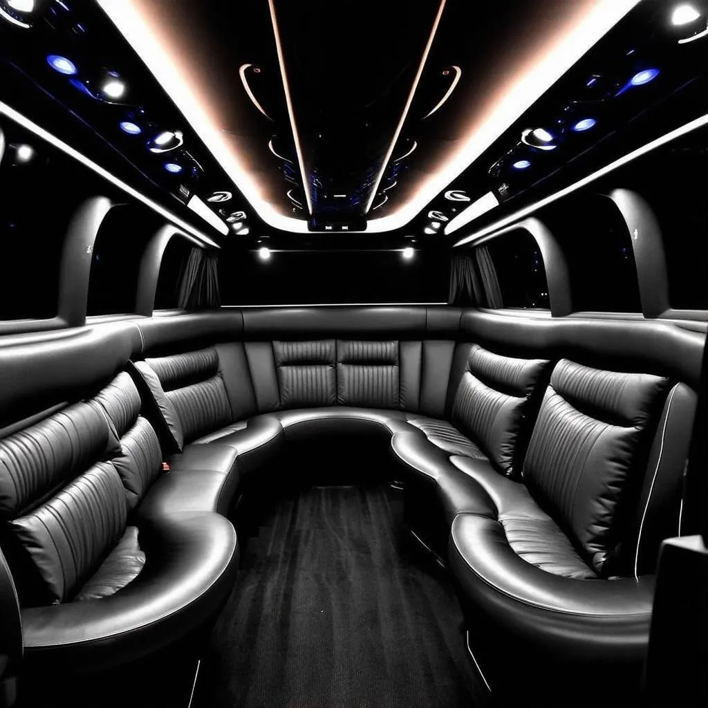 Nội thất xe limousine hiện đại