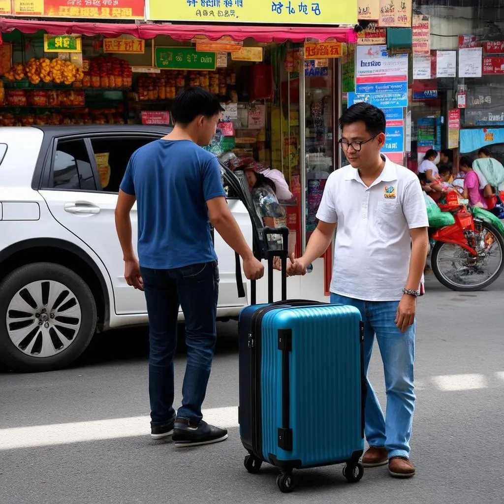 Tài xế Uber và khách hàng