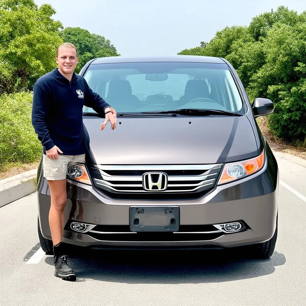 Tài xế và Honda Odyssey