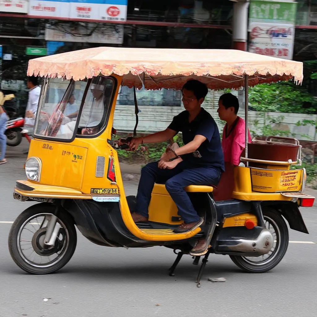 thay ruột xe đạp điện tại cửa hàng