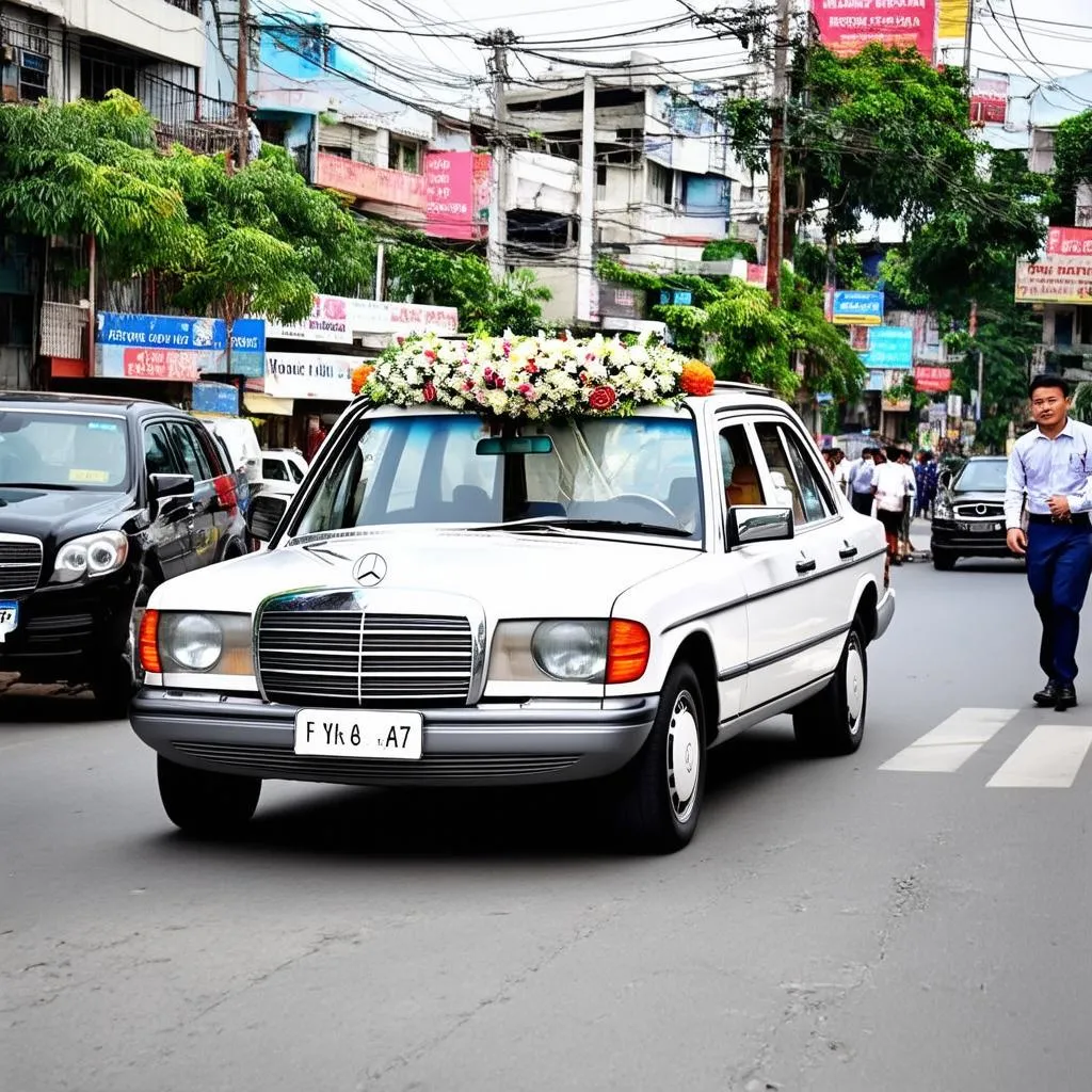 thuê xe cưới quận Tân Phú mercedes