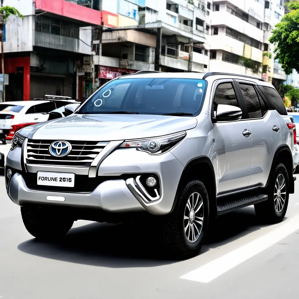 Toyota Fortuner 2016 màu bạc