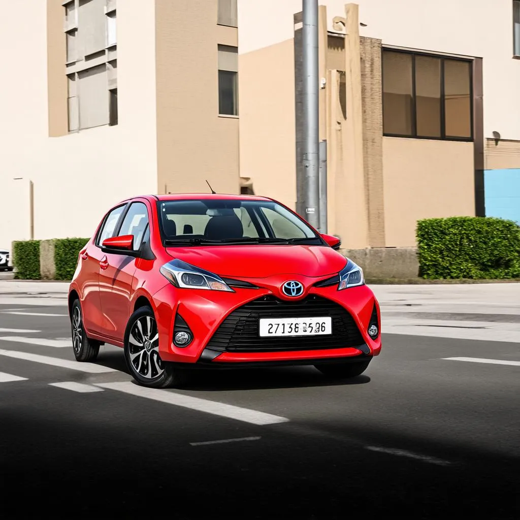 Toyota Yaris 2019 màu đỏ