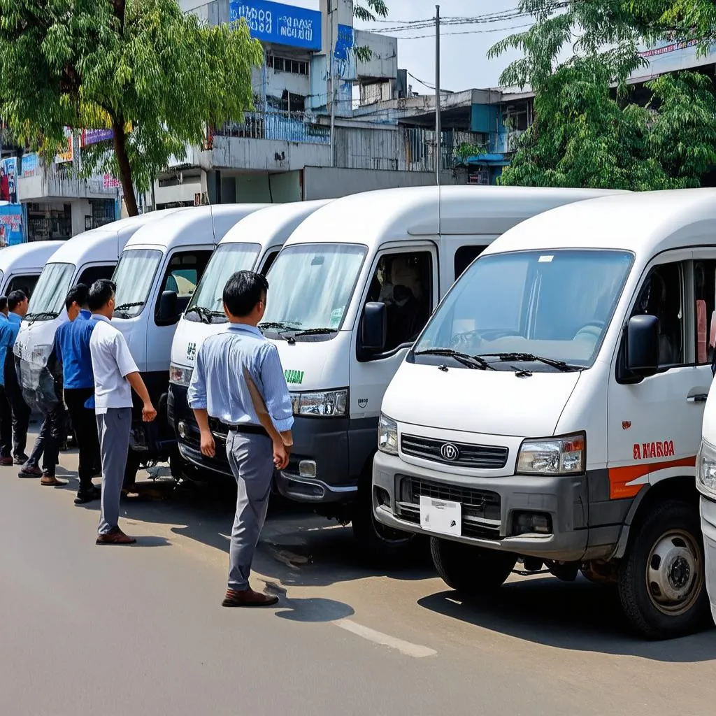 Hình ảnh trung tâm đăng kiểm xe tải van tại Hà Nội