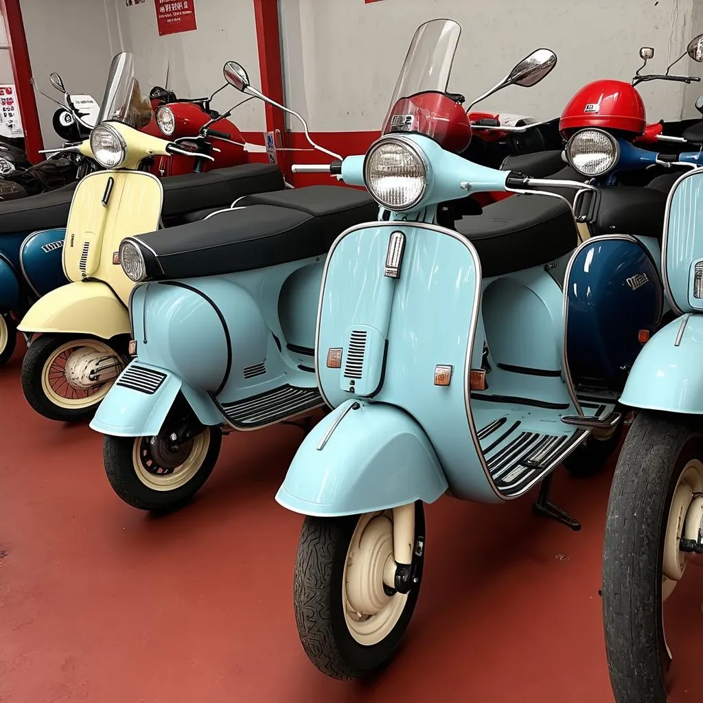 Bộ Sưu Tập Xe Vespa Cổ