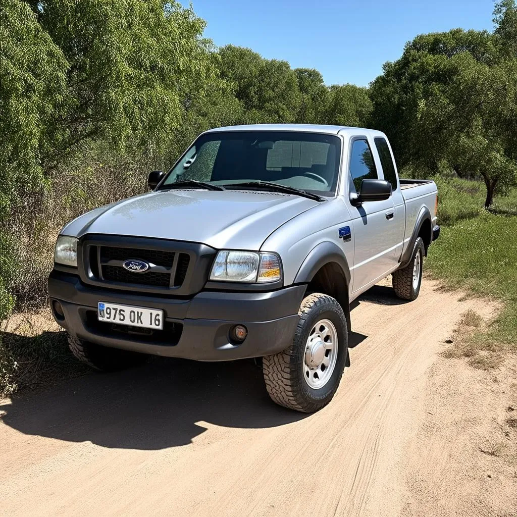 Xe bán tải Ford Ranger 2006 màu bạc