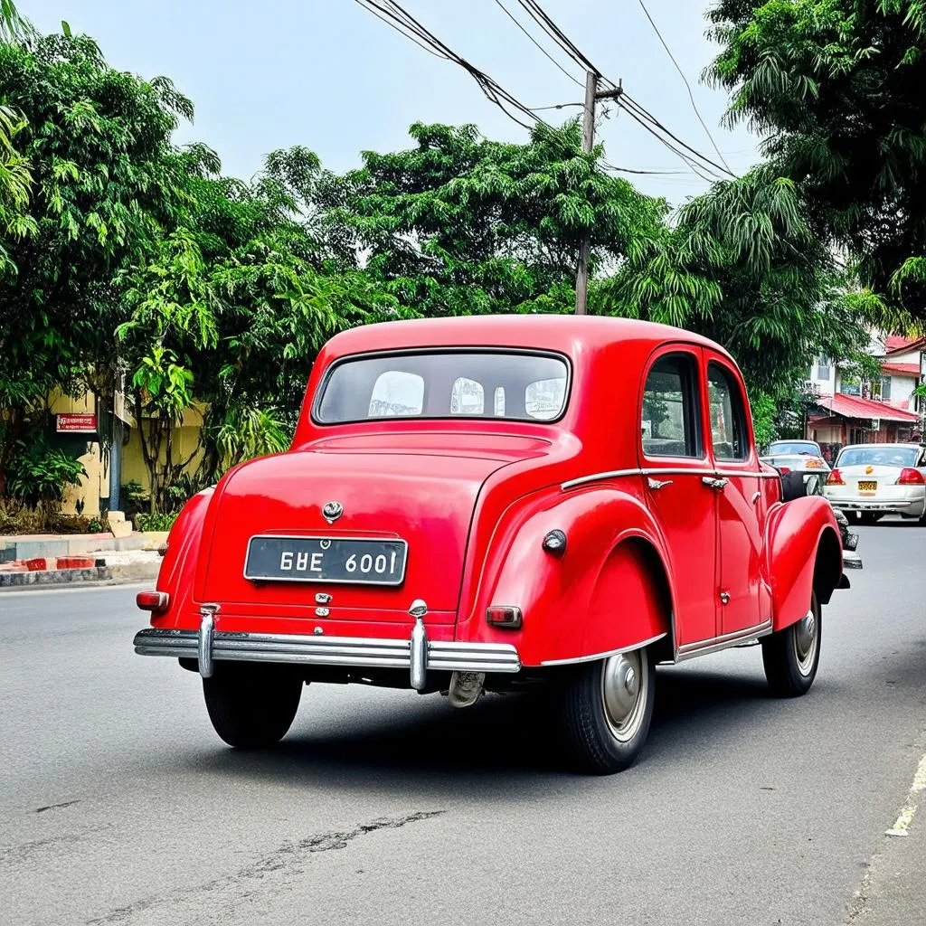 Xe Citroen Traction Avant Đỏ