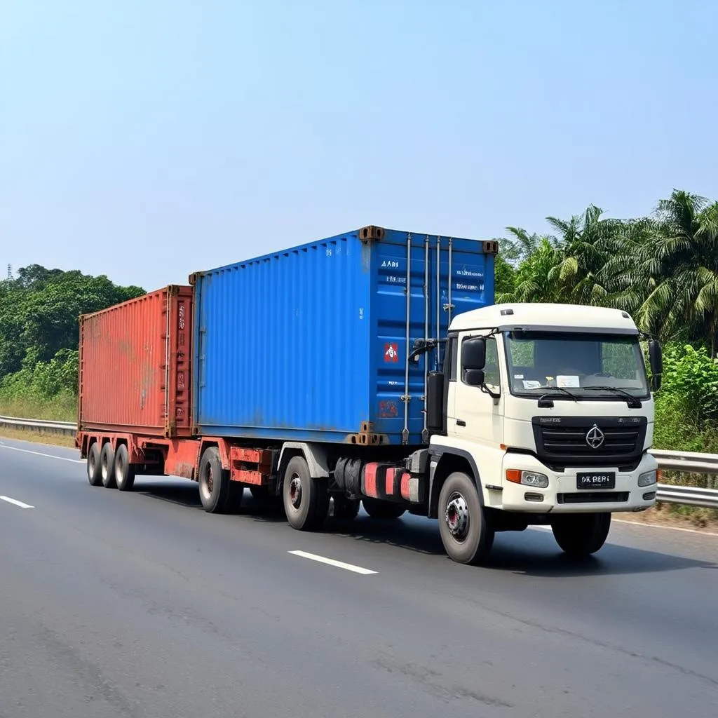 Xe đầu kéo container Long An