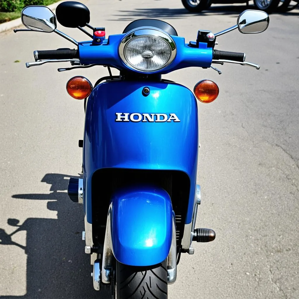 Honda Cub 50 cũ màu xanh