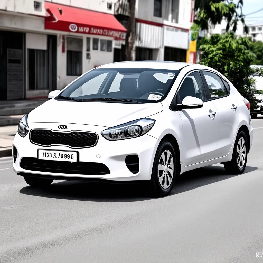 Kia Cerato cũ màu trắng